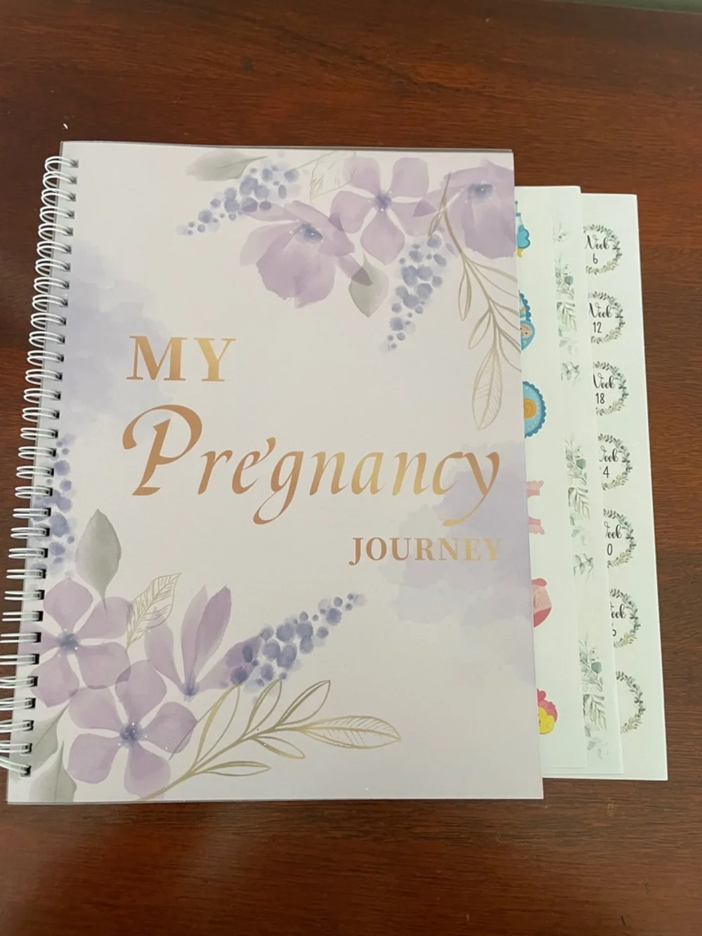 My Pregnancy Journey Notebook - Lavender Floral